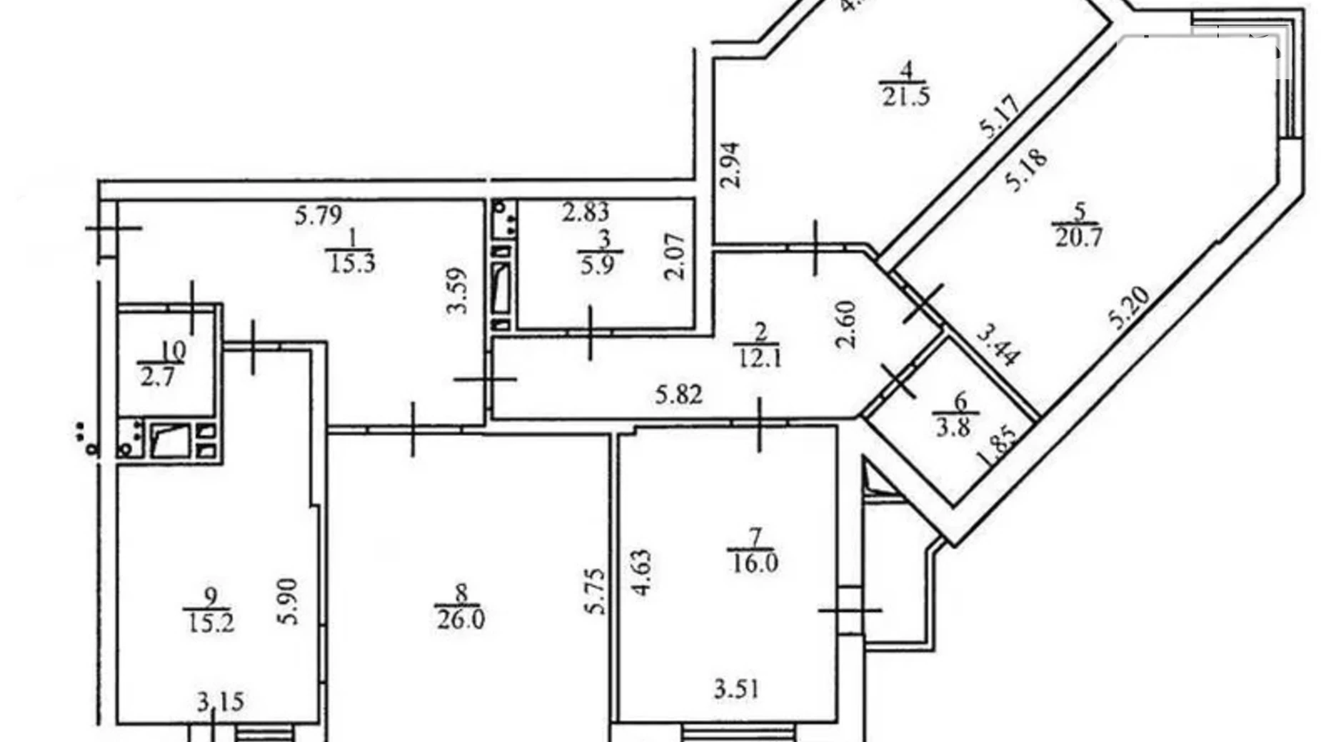 Продается 4-комнатная квартира 142.2 кв. м в Киеве, ул. Княжий Затон, 21 - фото 2