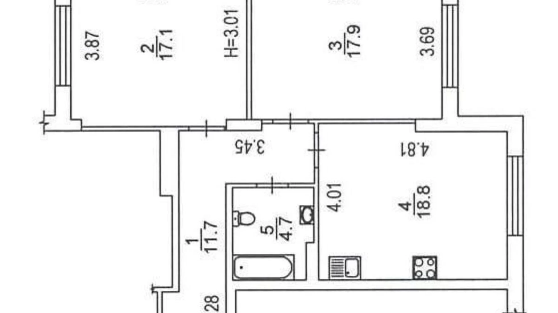 Продается 2-комнатная квартира 75 кв. м в Киеве, ул. Антоновича(Горького), 103 - фото 3