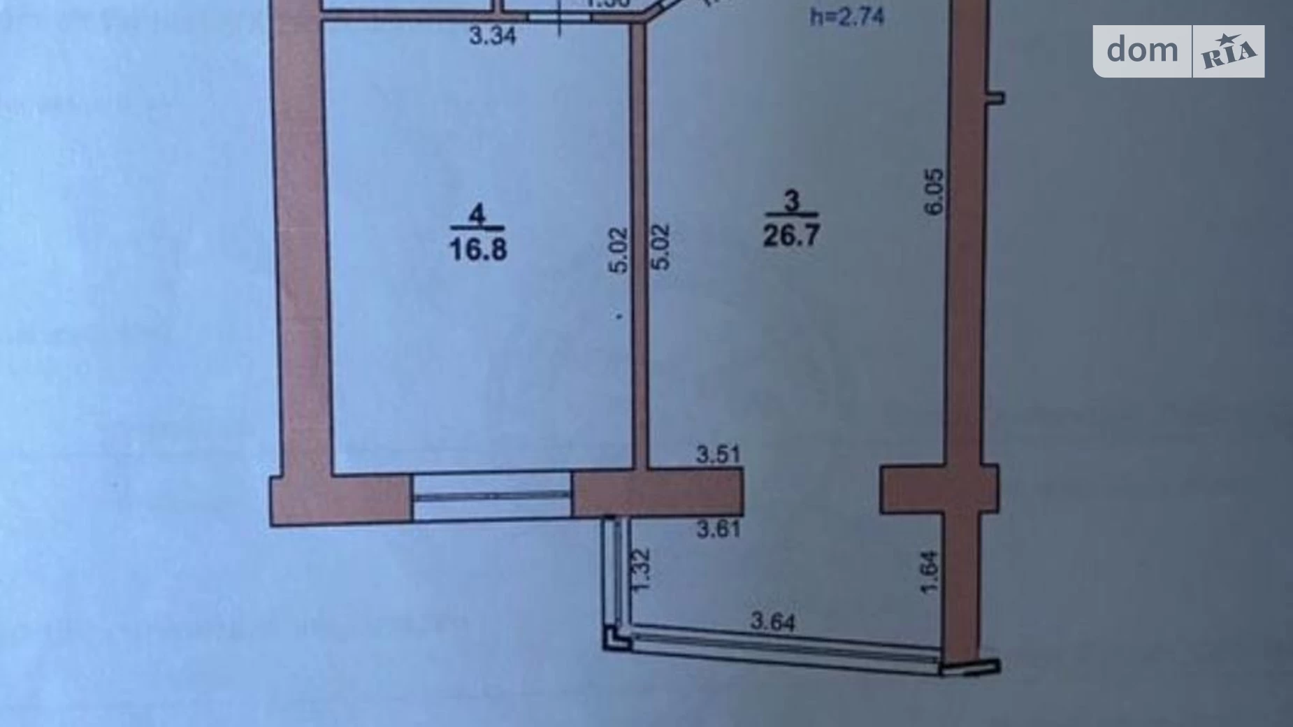 Продается 1-комнатная квартира 58 кв. м в Хмельницком, ул. Проскуровского Подполья, 110 - фото 9