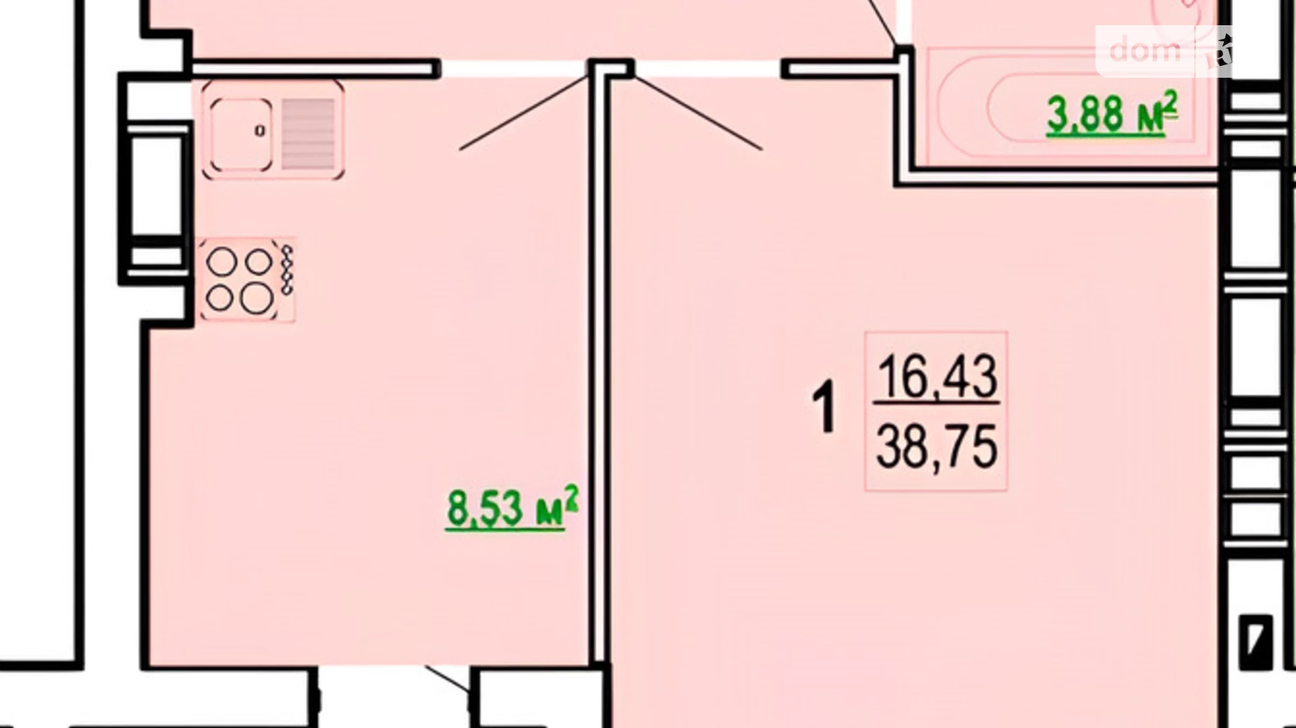 Продается 1-комнатная квартира 38 кв. м в Харькове, ул. Борткевича, 11 - фото 5