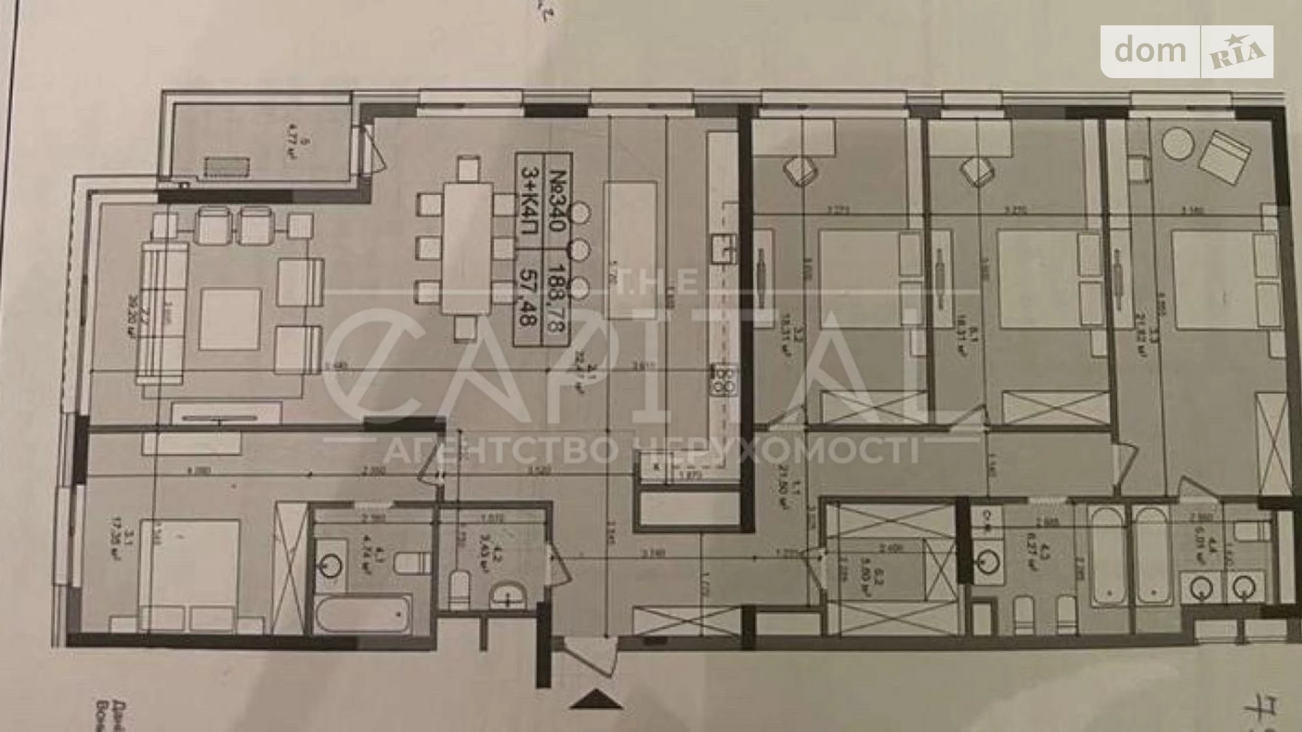 Продається 4-кімнатна квартира 179.3 кв. м у Києві, цена: 824000 $ - фото 4