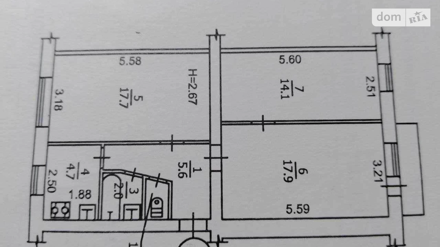Продается 3-комнатная квартира 64 кв. м в Киеве, ул. Ивана Неходы, 5 - фото 2