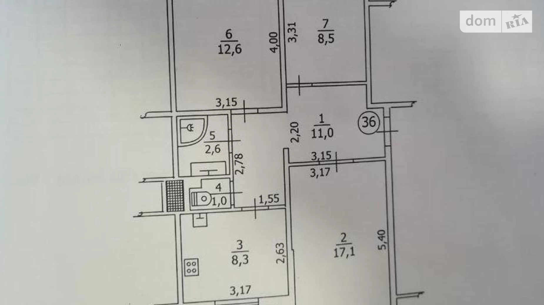 Продається 3-кімнатна квартира 64.5 кв. м у Борисполі, вул. Прорізна, 2 - фото 3