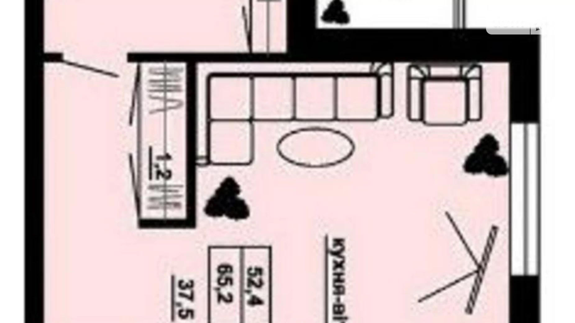 2-комнатная квартира 65 кв. м в Тернополе, бул. Кулиша Пантелеймона - фото 3