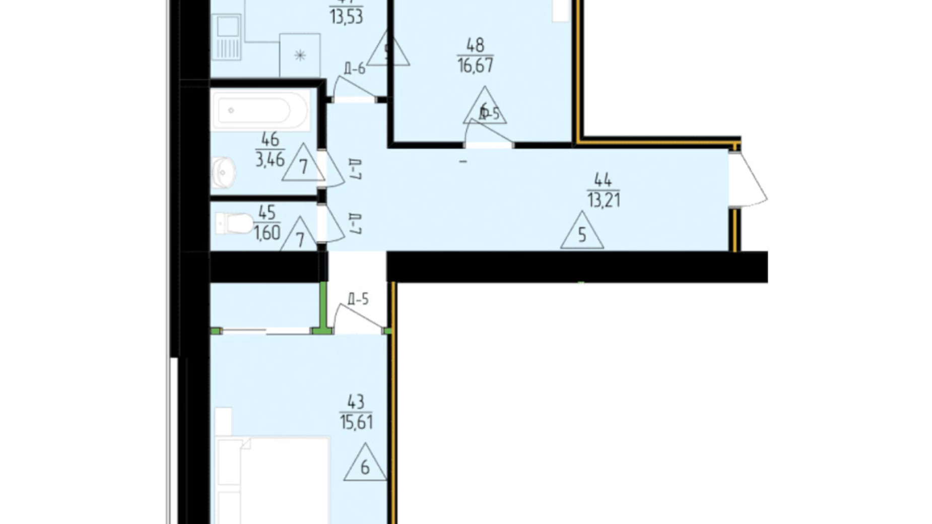 Продается 2-комнатная квартира 66.3 кв. м в Мукачеве, ул. Илоны Зрини - фото 11