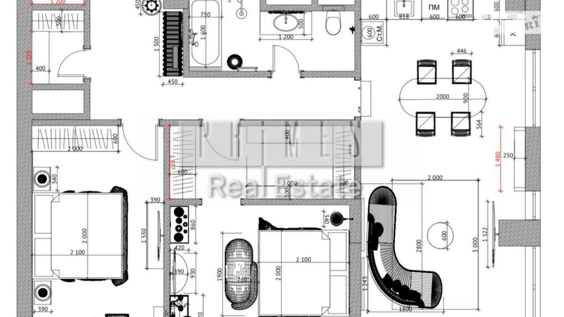 Продается 3-комнатная квартира 88 кв. м в Киеве, ул. Андрея Верхогляда(Драгомирова), 19Б - фото 2