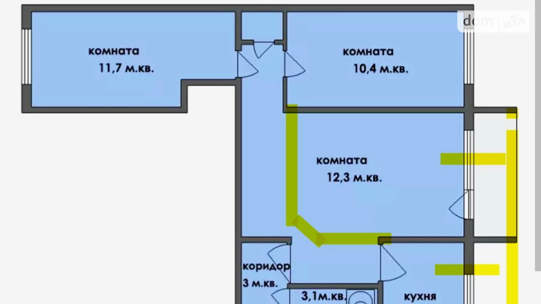 Продається 3-кімнатна квартира 56 кв. м у Одесі, вул. Люстдорфська дорога - фото 5