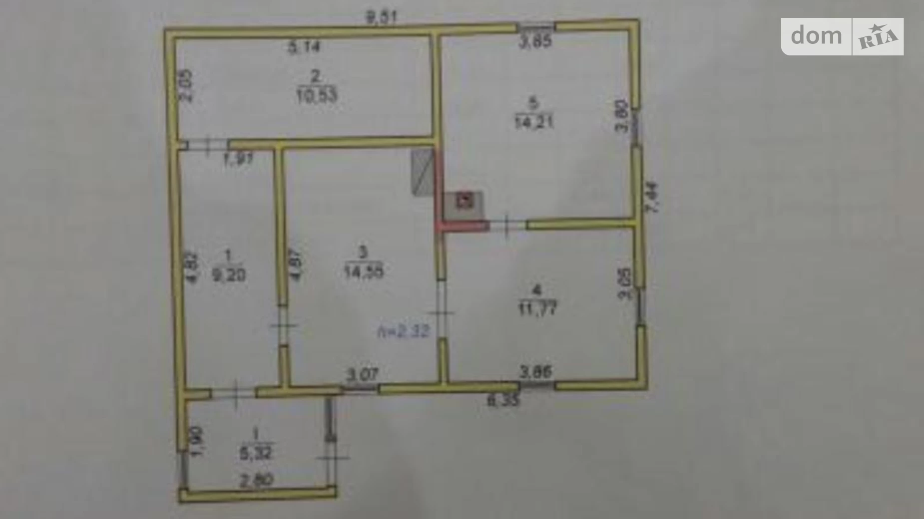 Продается одноэтажный дом 65.58 кв. м с балконом, цена: 15000 € - фото 4
