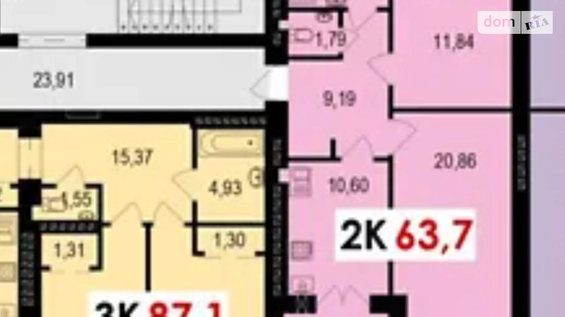 Продается 2-комнатная квартира 64 кв. м в Волчинце, ул. Тараса Шевченко - фото 3