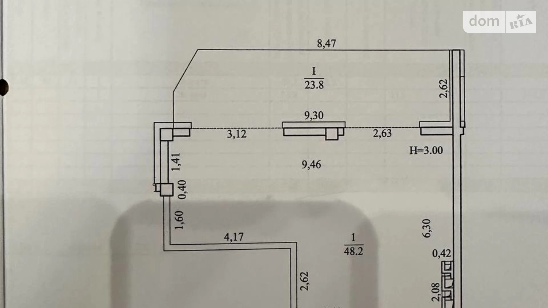 Продается 1-комнатная квартира 72 кв. м в Днепре, просп. Науки(Гагарина), 112Б - фото 3
