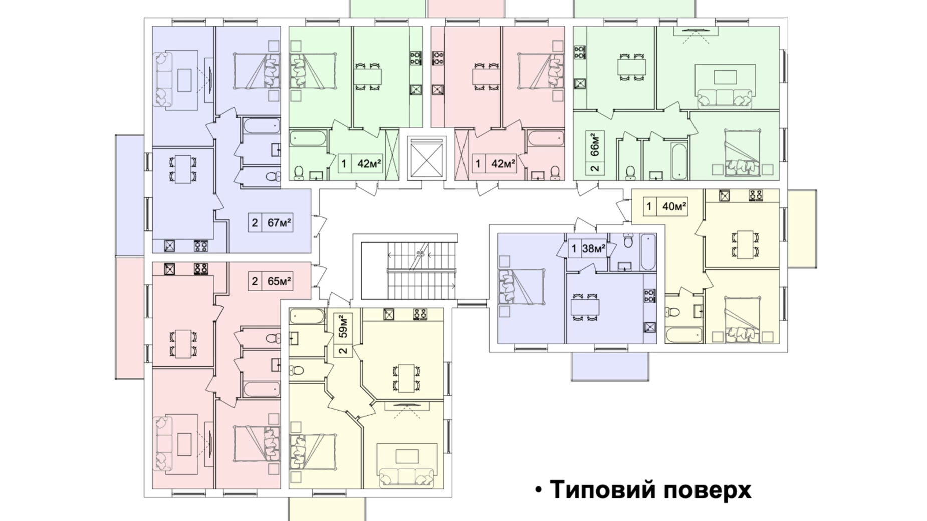 2-кімнатна квартира 68.3 кв. м у Тернополі, вул. Глиняна - фото 3