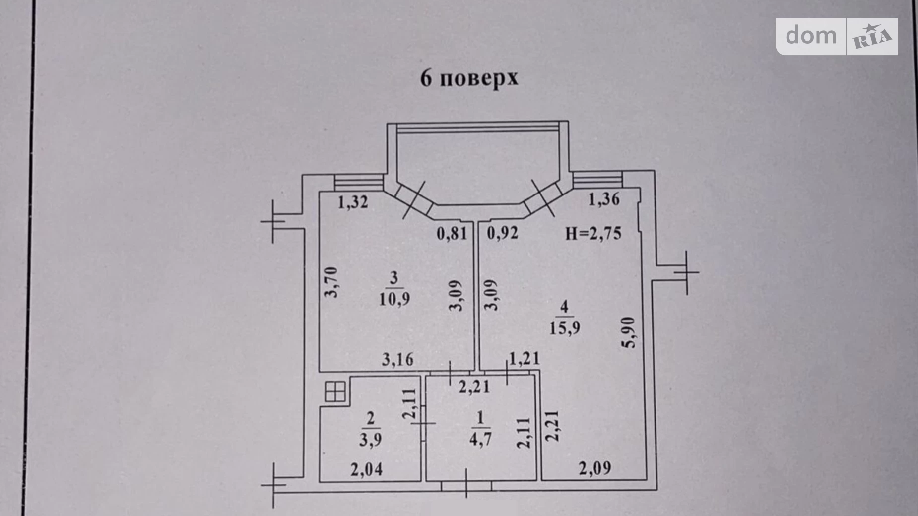 Продается 1-комнатная квартира 40 кв. м в Лиманке, мас. Радужный, 23 - фото 3