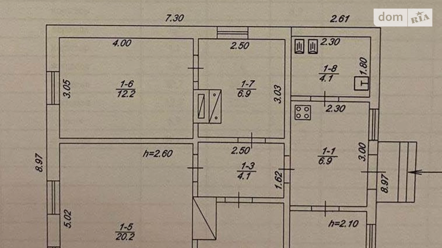 Продается одноэтажный дом 69.9 кв. м с участком, цена: 26500 $ - фото 4