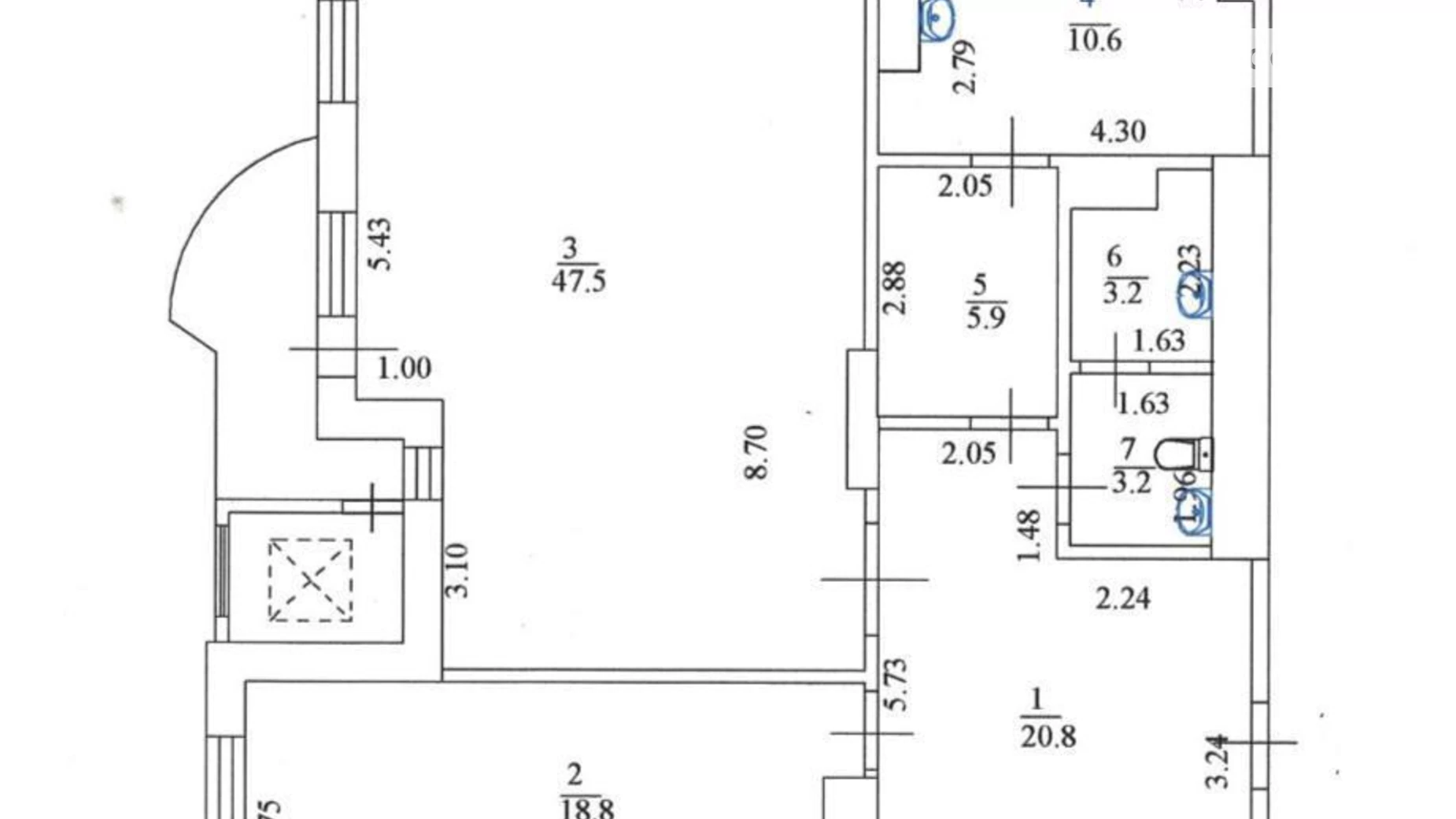 Продается 2-комнатная квартира 115 кв. м в Харькове, просп. Науки, 45Б - фото 4