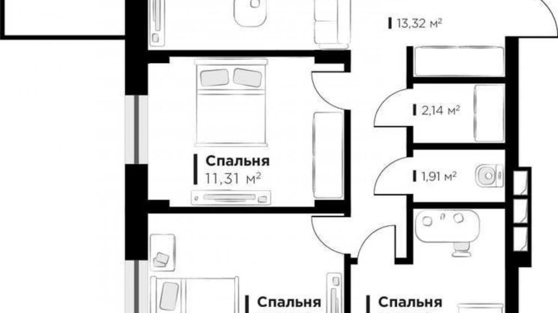 Продается 3-комнатная квартира 79 кв. м в Львове, ул. Пасечная - фото 4