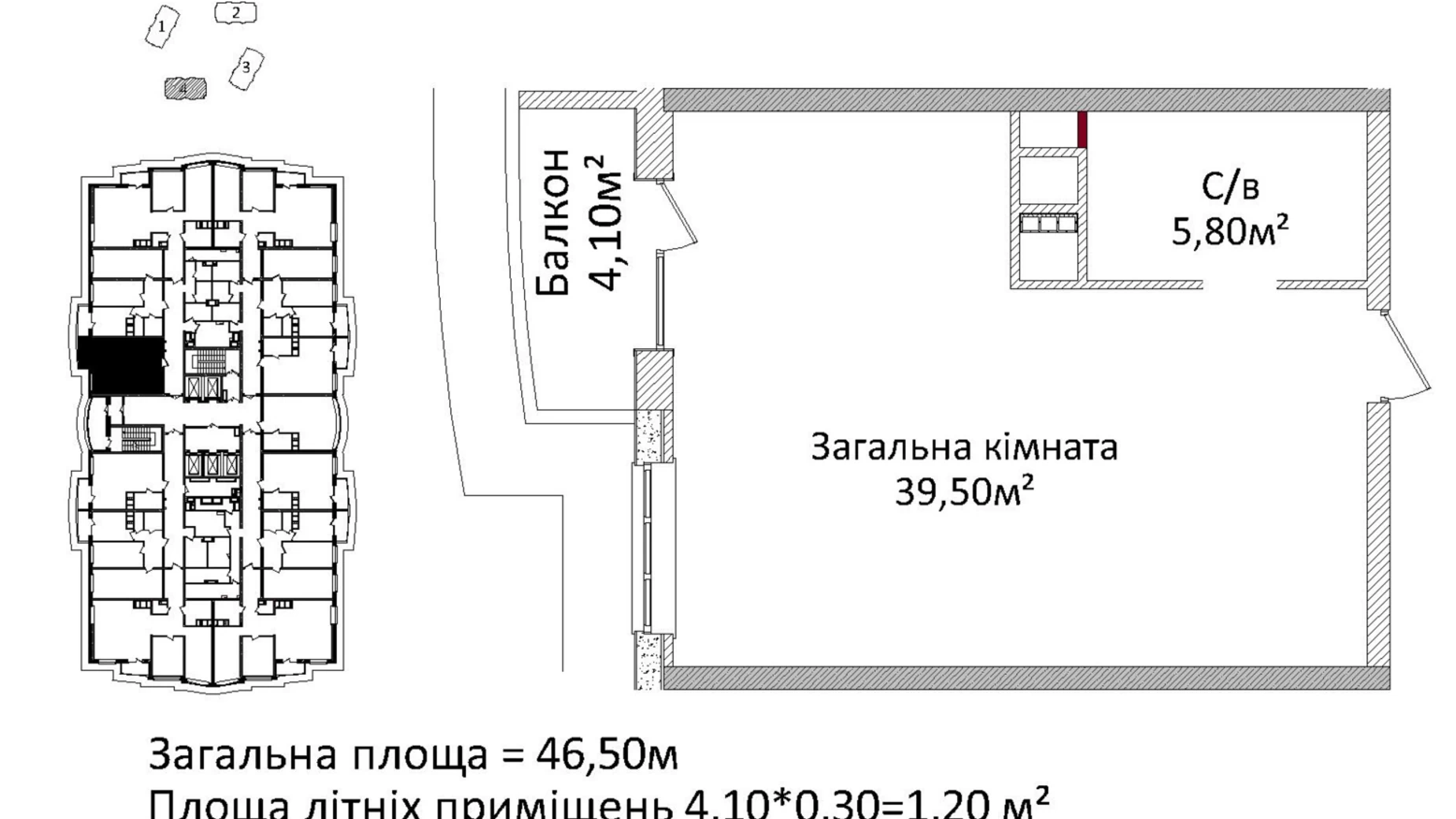 Продається 1-кімнатна квартира 46 кв. м у Одесі, просп. Гагаріна - фото 3