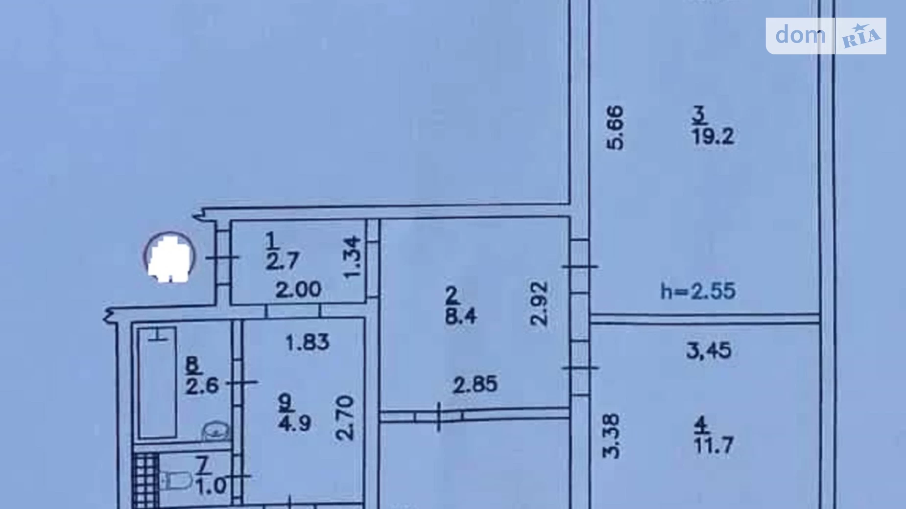 Продається 3-кімнатна квартира 71.6 кв. м у Вишневому, цена: 61000 $ - фото 2