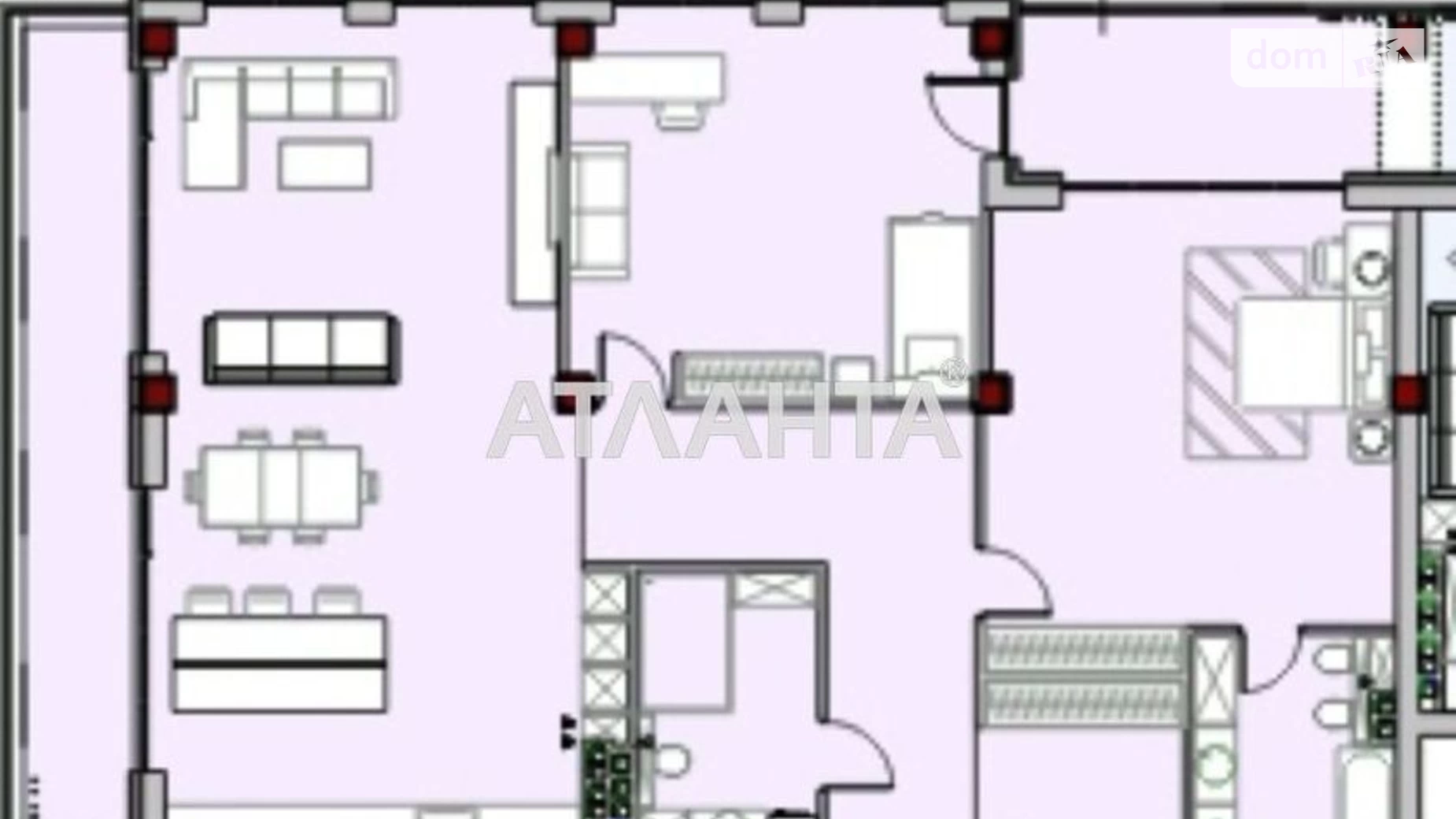 Продается 3-комнатная квартира 182.7 кв. м в Одессе, ул. Вице-адмирала Азарова - фото 2