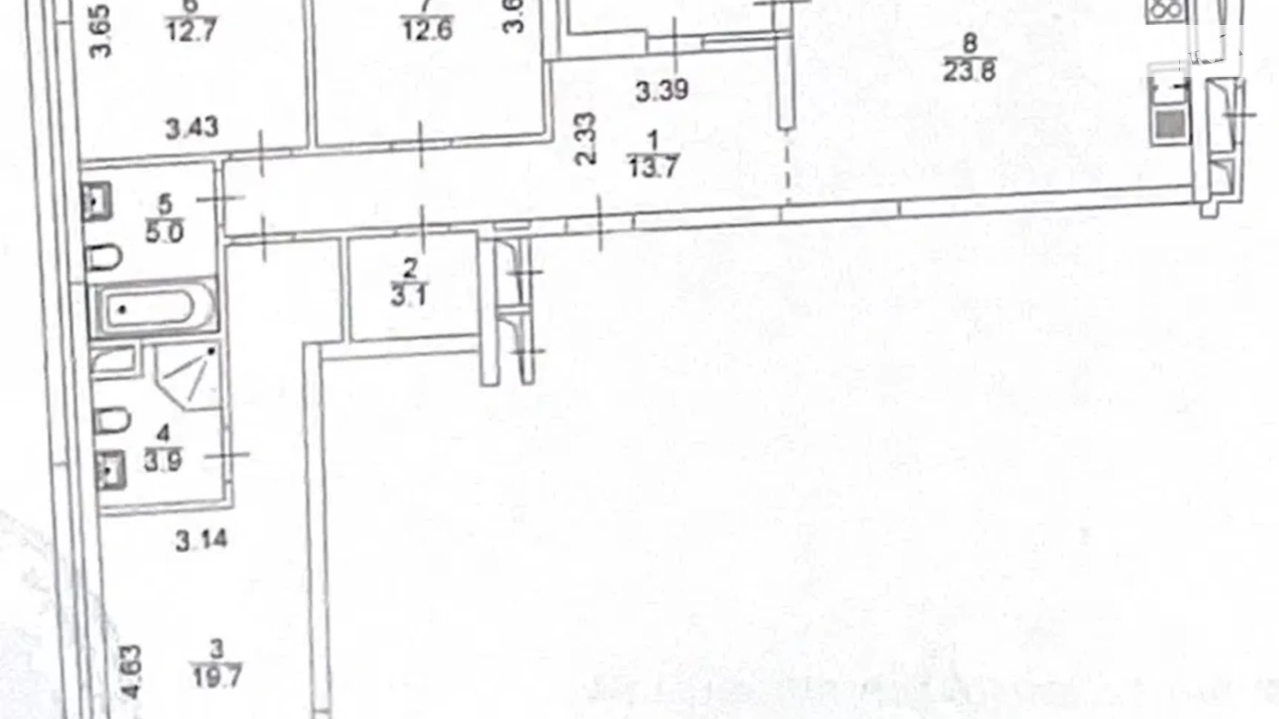 Продается 3-комнатная квартира 96.8 кв. м в Киеве, ул. Осокорская, 2А - фото 3