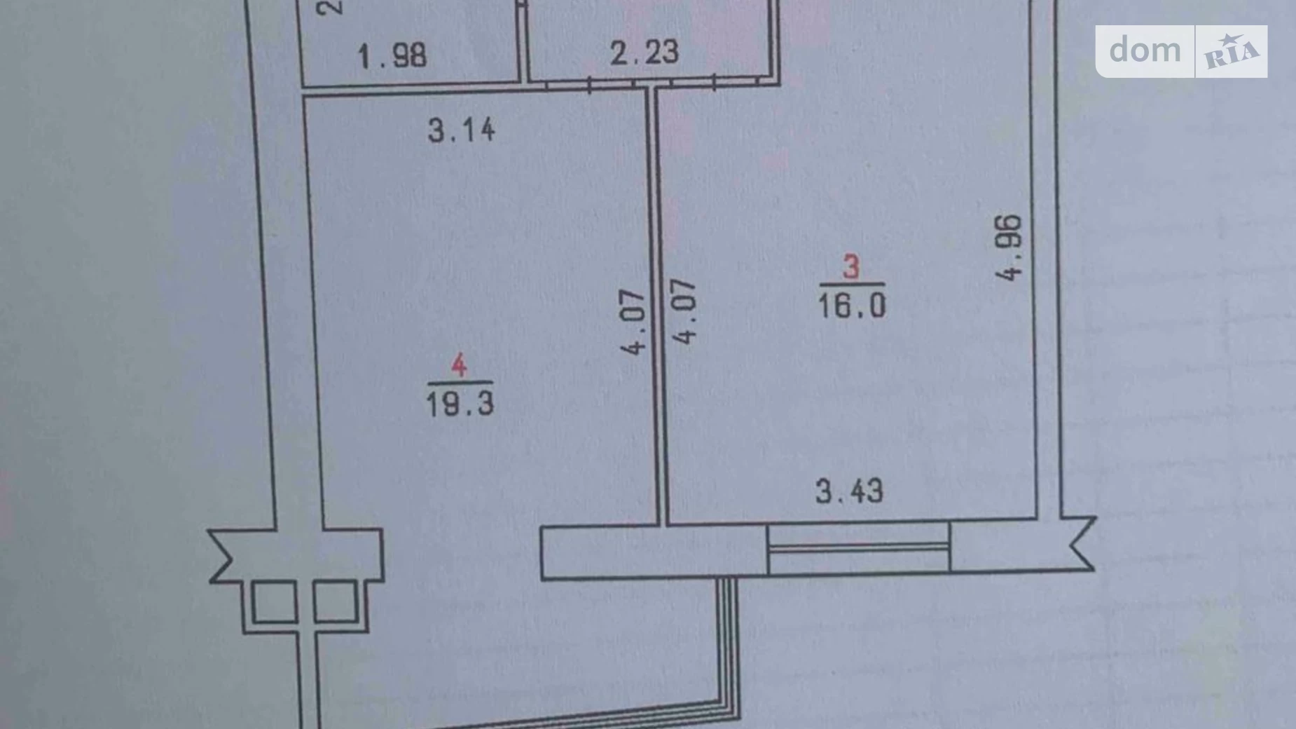 Продається 1-кімнатна квартира 47.2 кв. м у Хмельницькому, вул. Довженка, 4А - фото 3