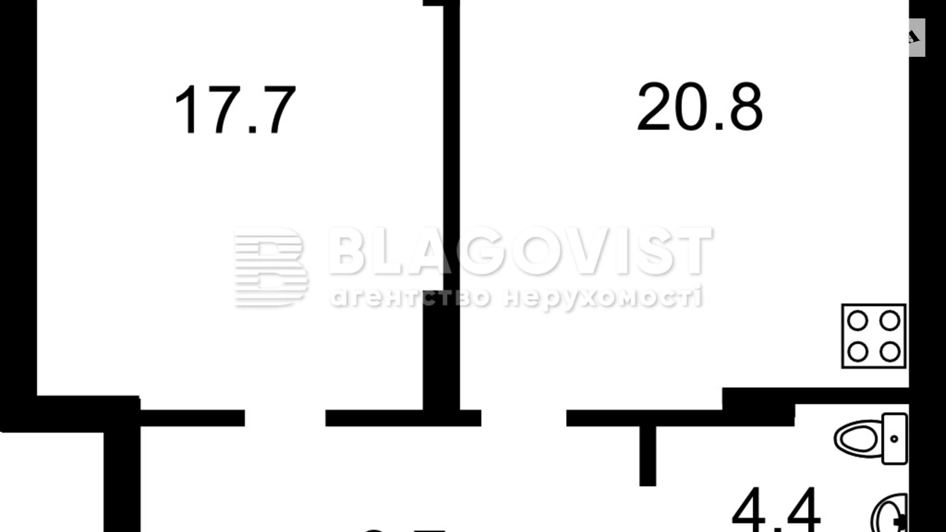 Продается 1-комнатная квартира 51.6 кв. м в Киеве, ул. Трускавецкая, 6В - фото 2