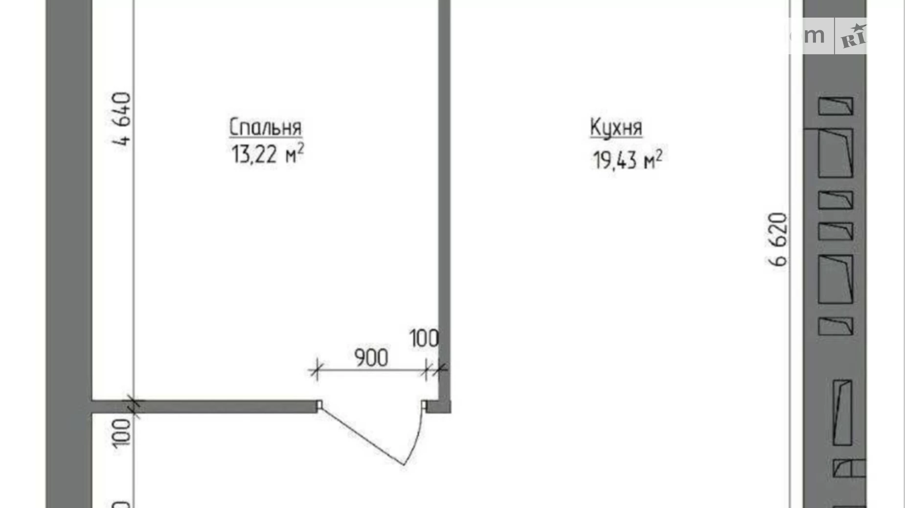 Продается 1-комнатная квартира 50 кв. м в Днепре, Запорожское шоссе - фото 3