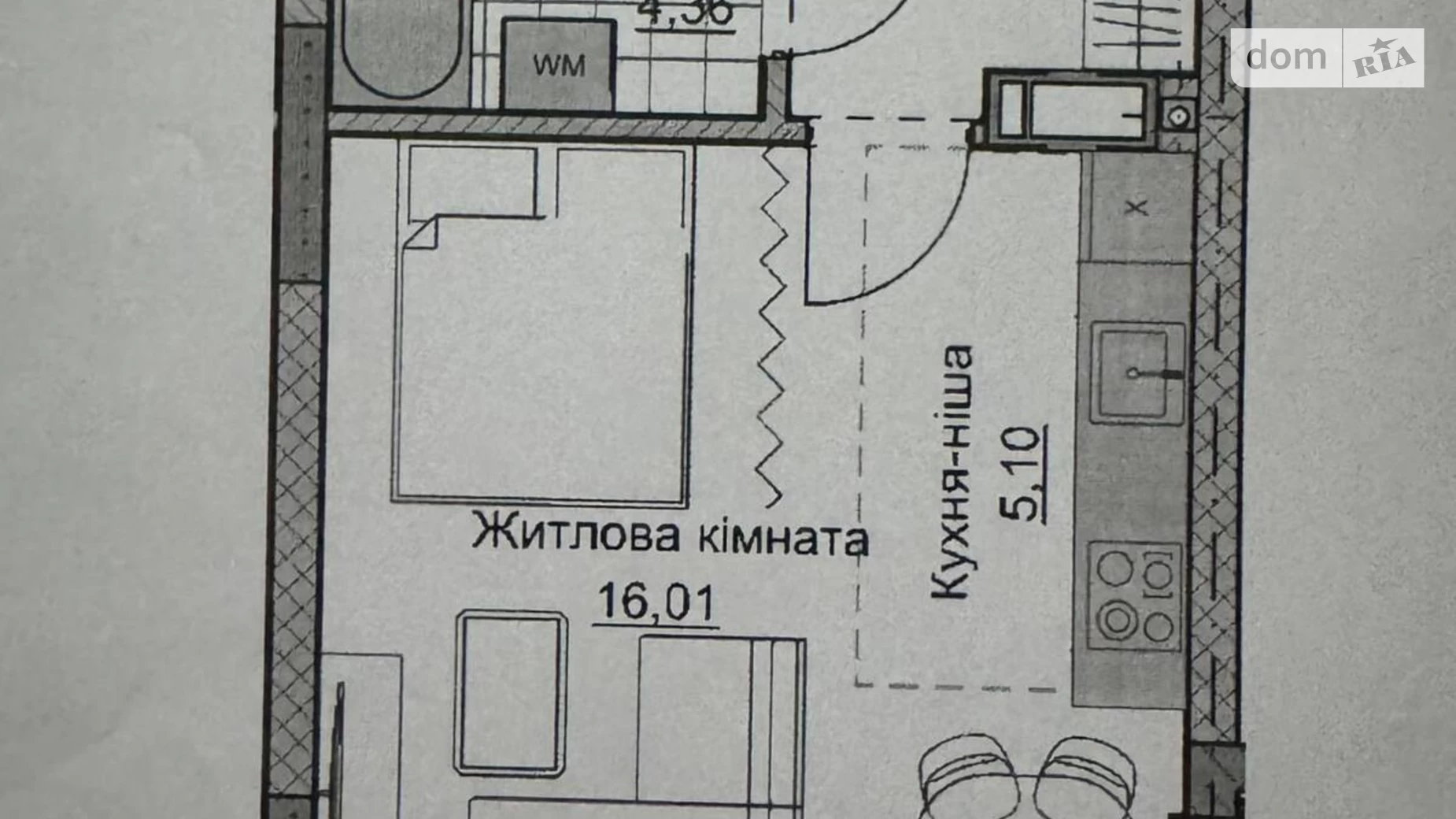 Продается 1-комнатная квартира 31 кв. м в Кропивницком, цена: 30000 $ - фото 5