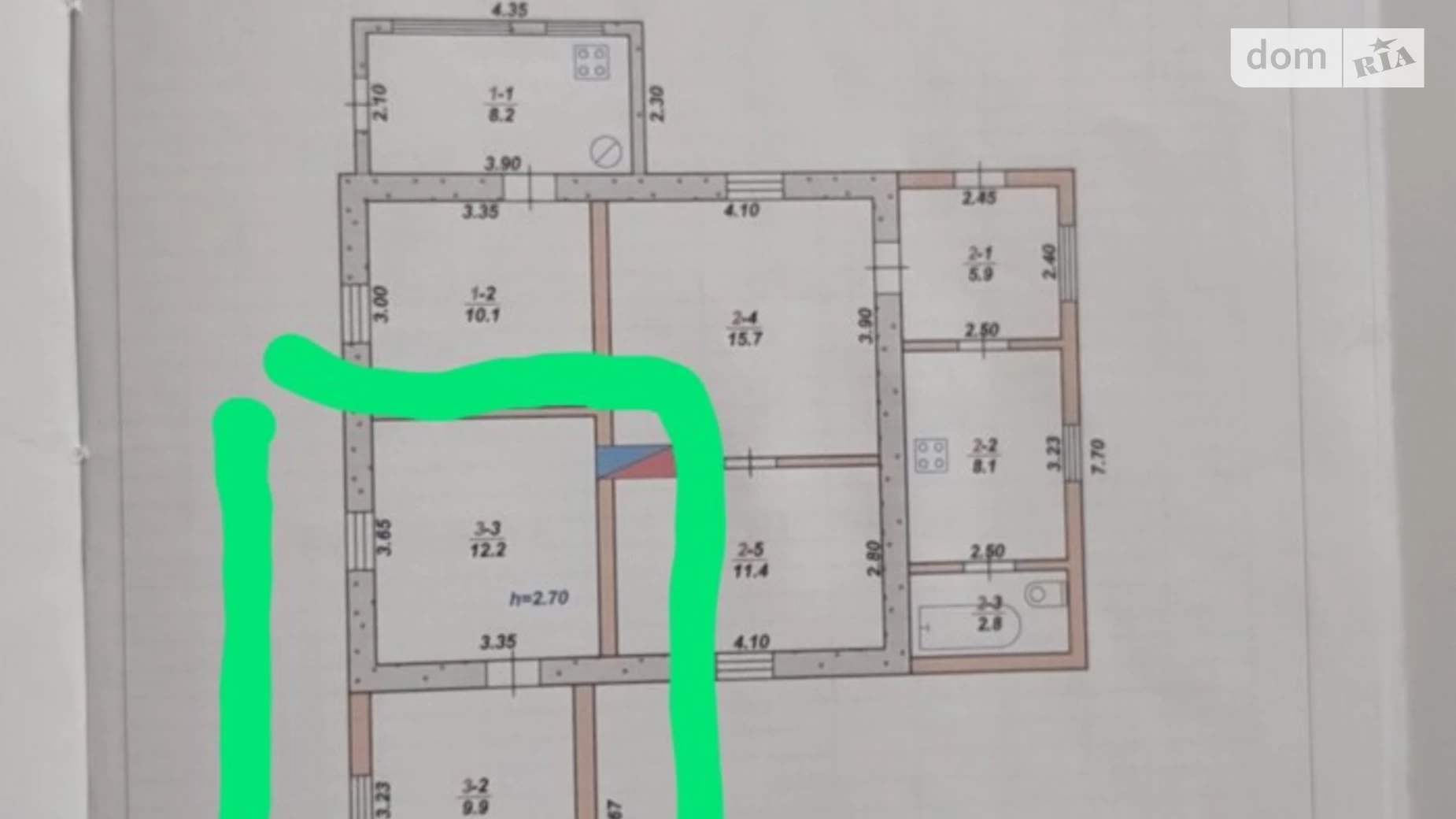 Продается часть дома 25.4 кв. м с бассейном, цена: 17000 $ - фото 4