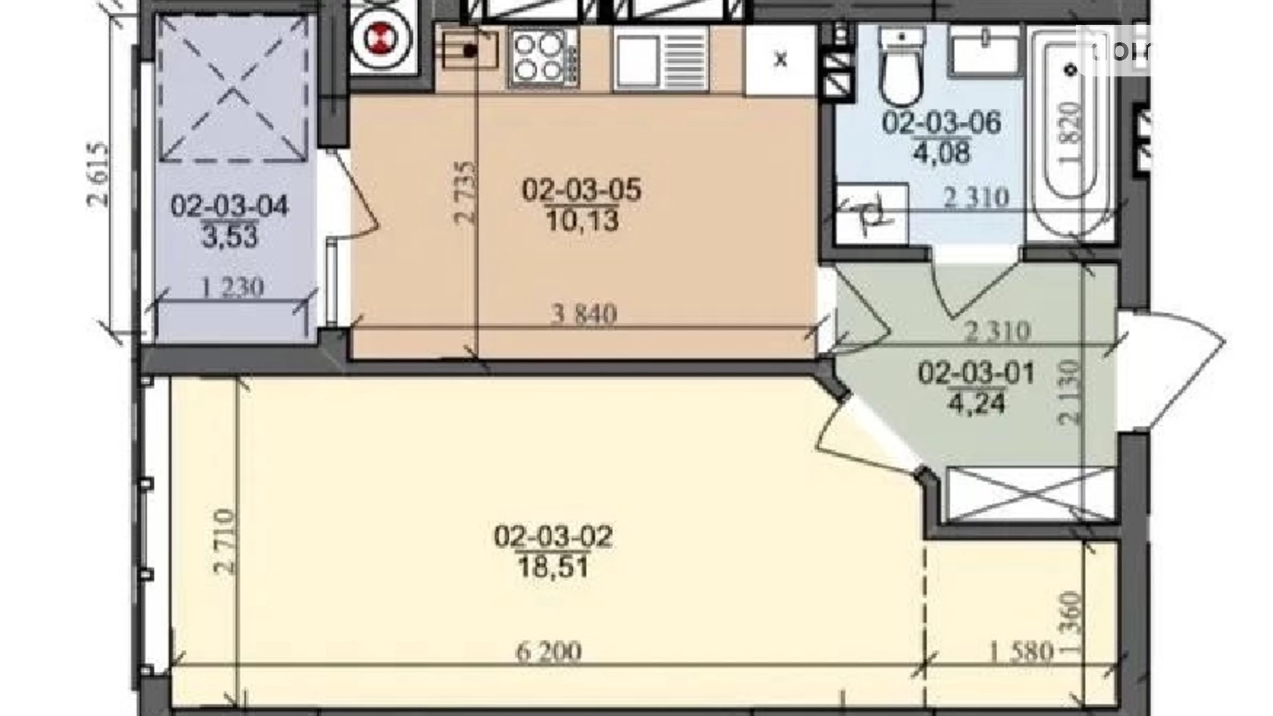 Продається 1-кімнатна квартира 41 кв. м у Сокільниках, вул. Трускавецька - фото 5