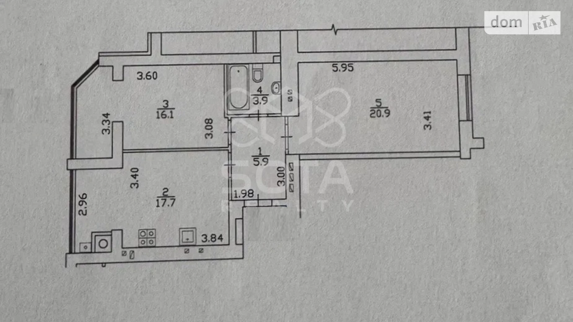 Продается 2-комнатная квартира 65 кв. м в Крюковщине, ул. Европейская, 2Г - фото 2