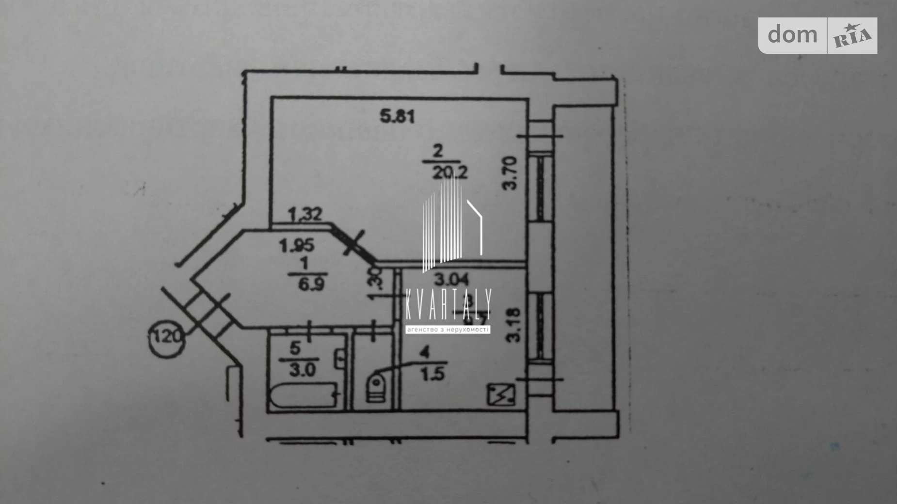 Продается 1-комнатная квартира 46 кв. м в, цена: 62000 $ - фото 3