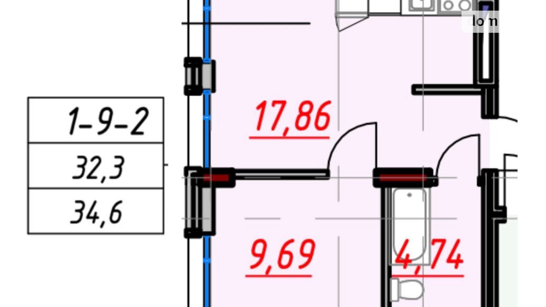 Продається 1-кімнатна квартира 34.6 кв. м у Одесі, пров. Каманіна, 2/2 - фото 5