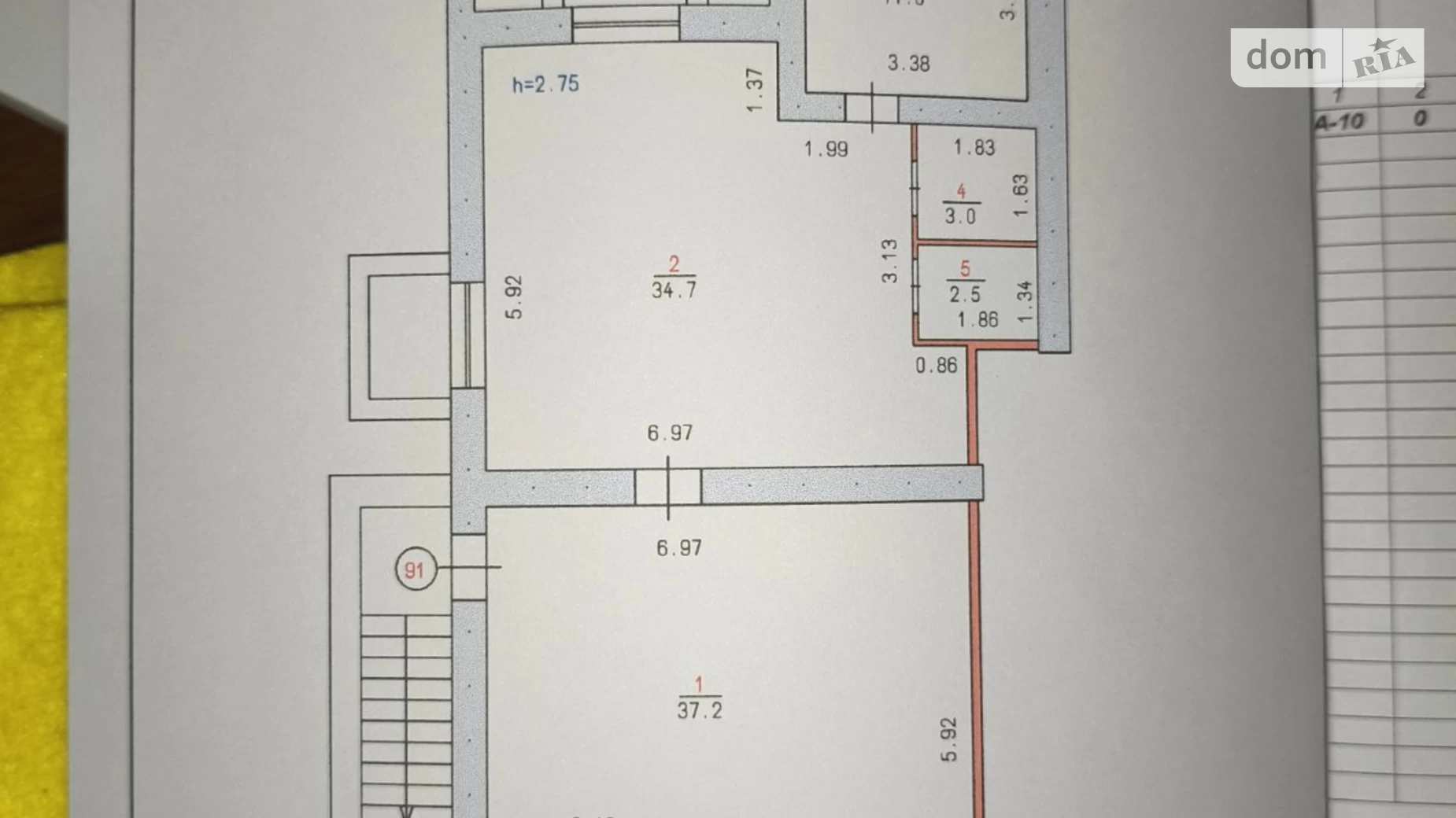 Продається приміщення вільного призначення 88.4 кв. м в 10-поверховій будівлі, цена: 36000 $ - фото 2