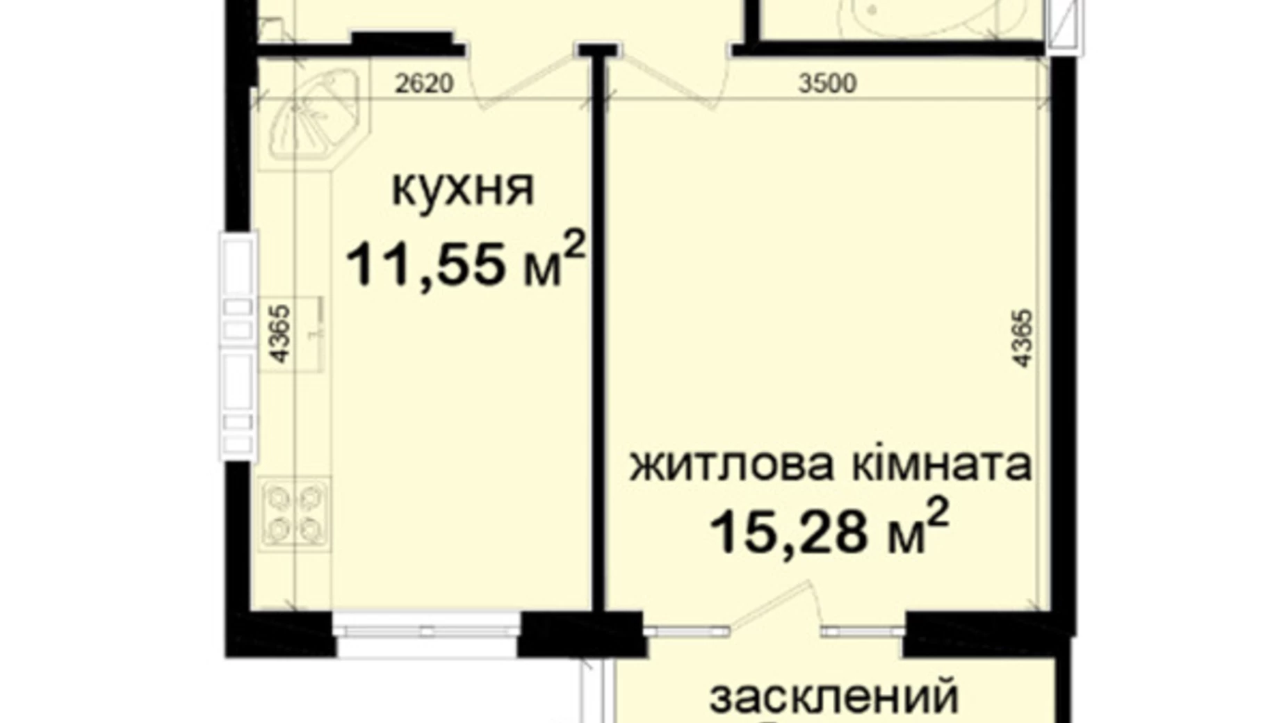 Продається 1-кімнатна квартира 41.97 кв. м у Києві, вул. Метрологічна, 7 - фото 5