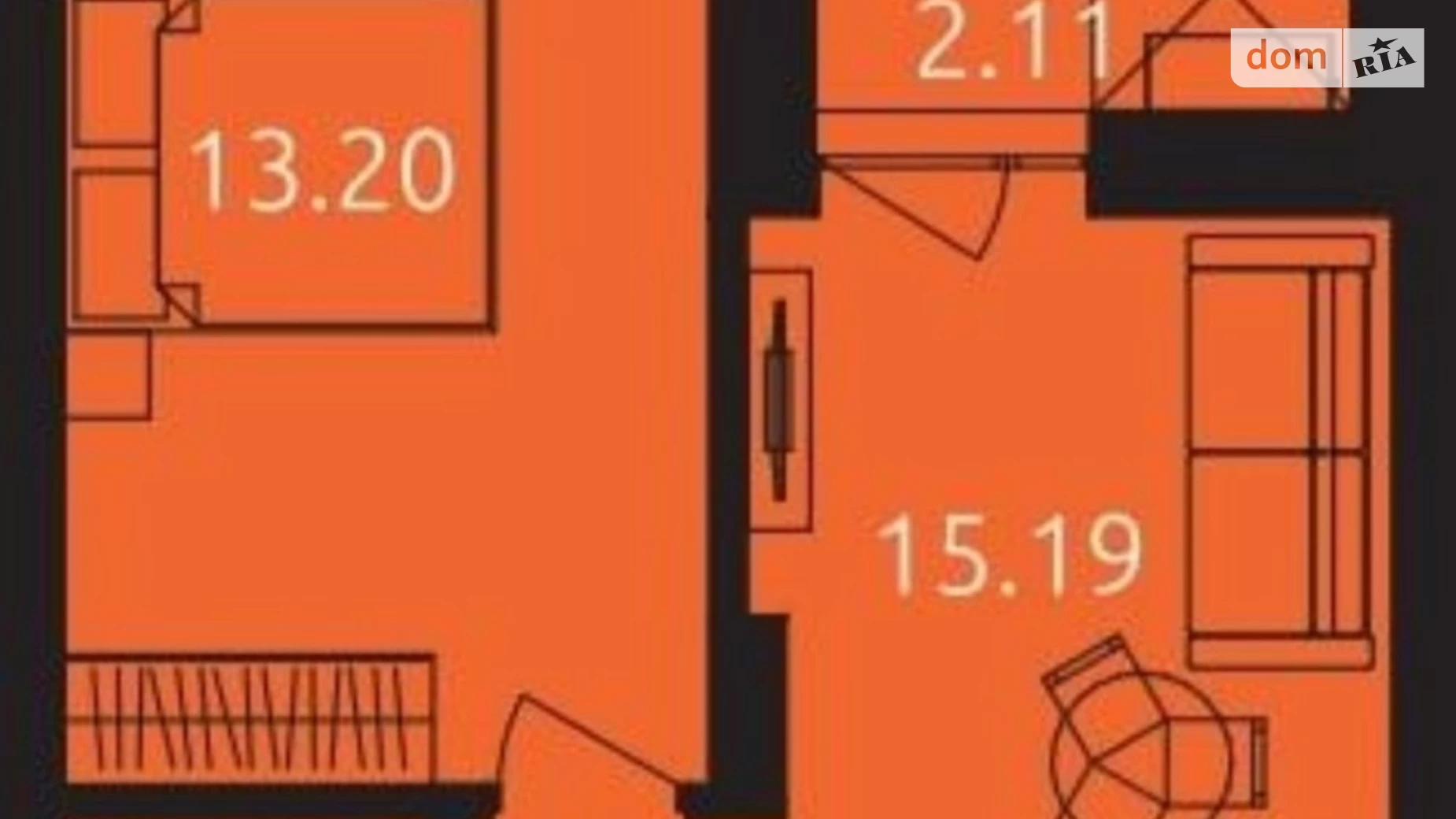 Продается 1-комнатная квартира 40.2 кв. м в Ровно, ул. Ленокомбинатовская - фото 4