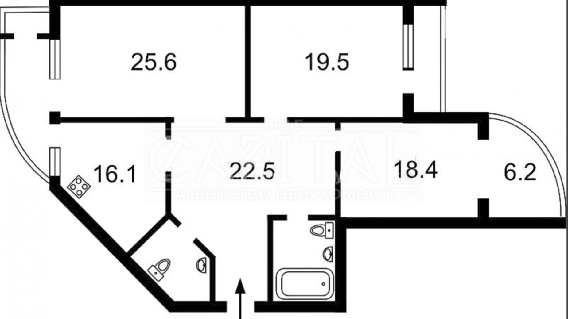Продається 3-кімнатна квартира 134.3 кв. м у Києві, бул. Лесі Українки, 7Б - фото 2