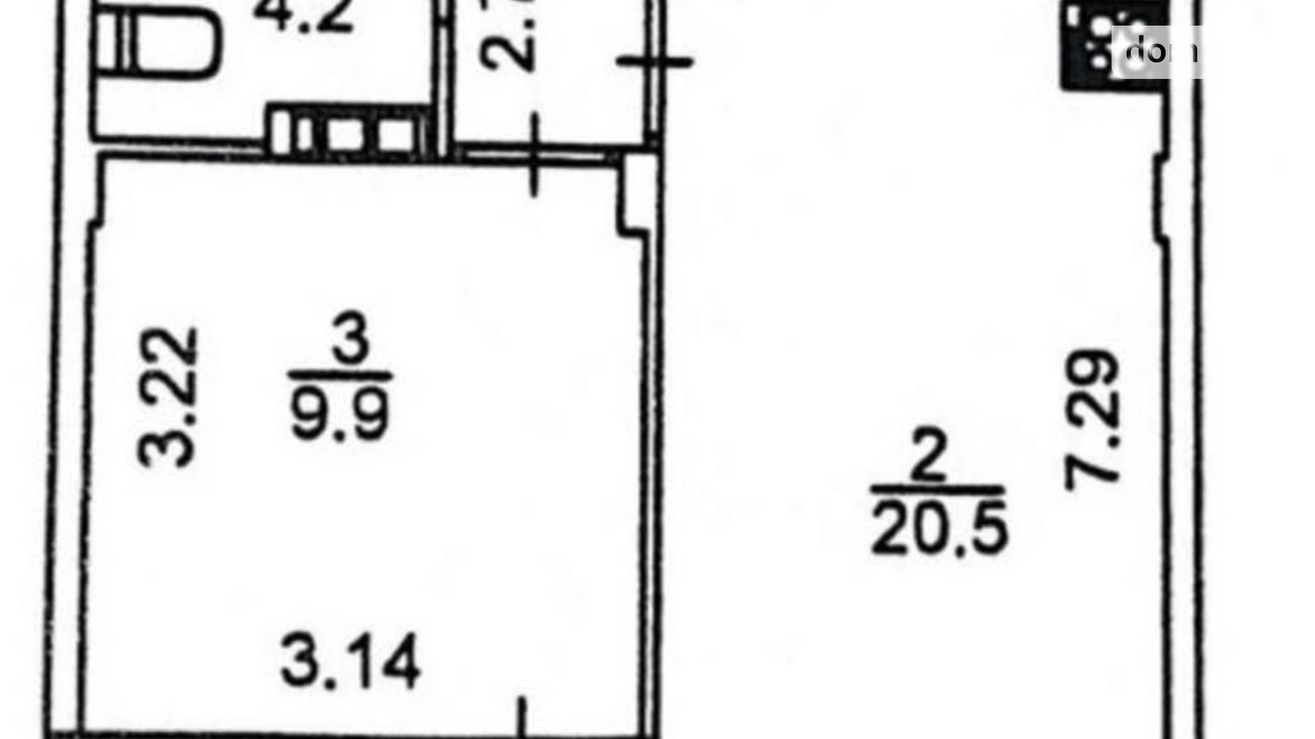 Продается 1-комнатная квартира 42 кв. м в Киеве, ул. Теремковская, 4А - фото 4