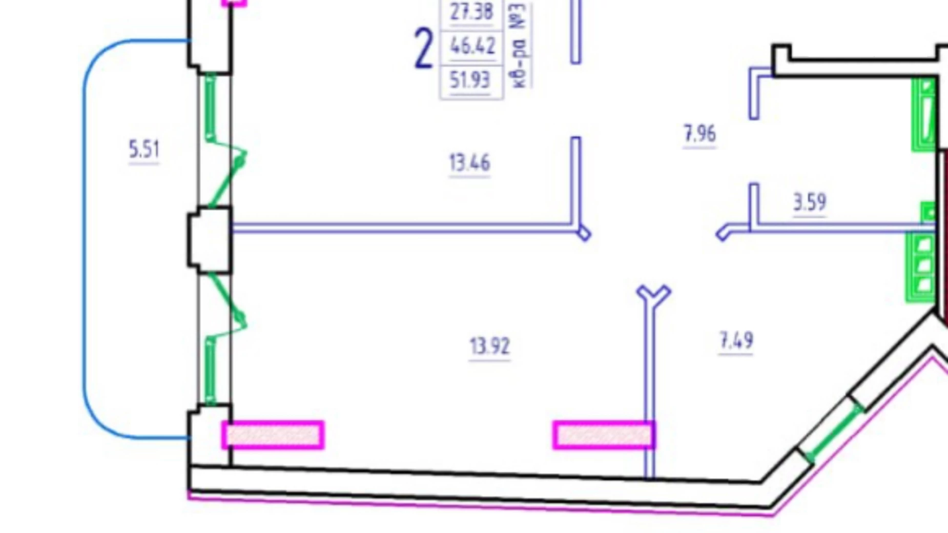 Продается 2-комнатная квартира 52.27 кв. м в Одессе, ул. Гимназическая, 13 - фото 5