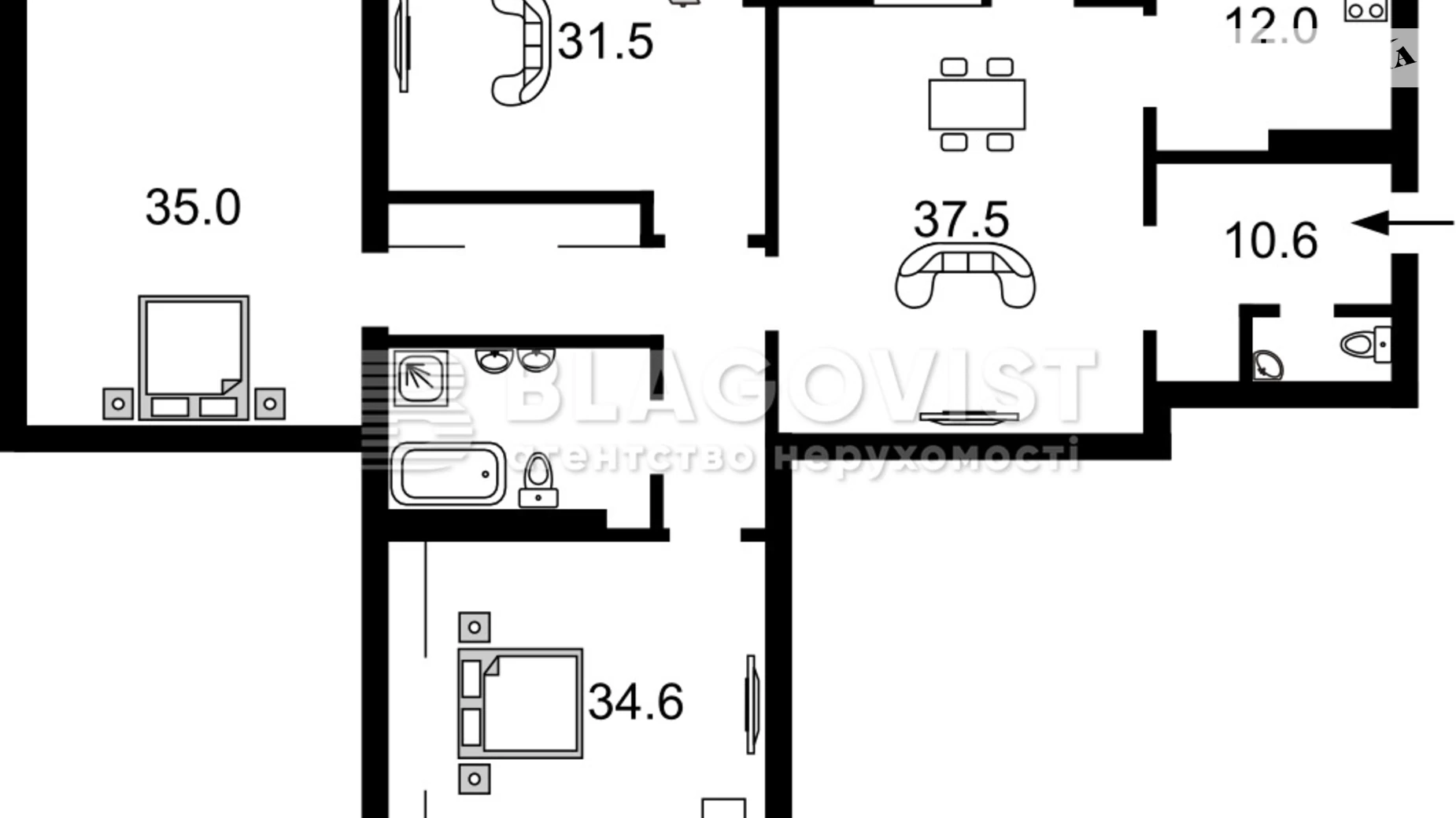 Продается 4-комнатная квартира 192 кв. м в Киеве - фото 2