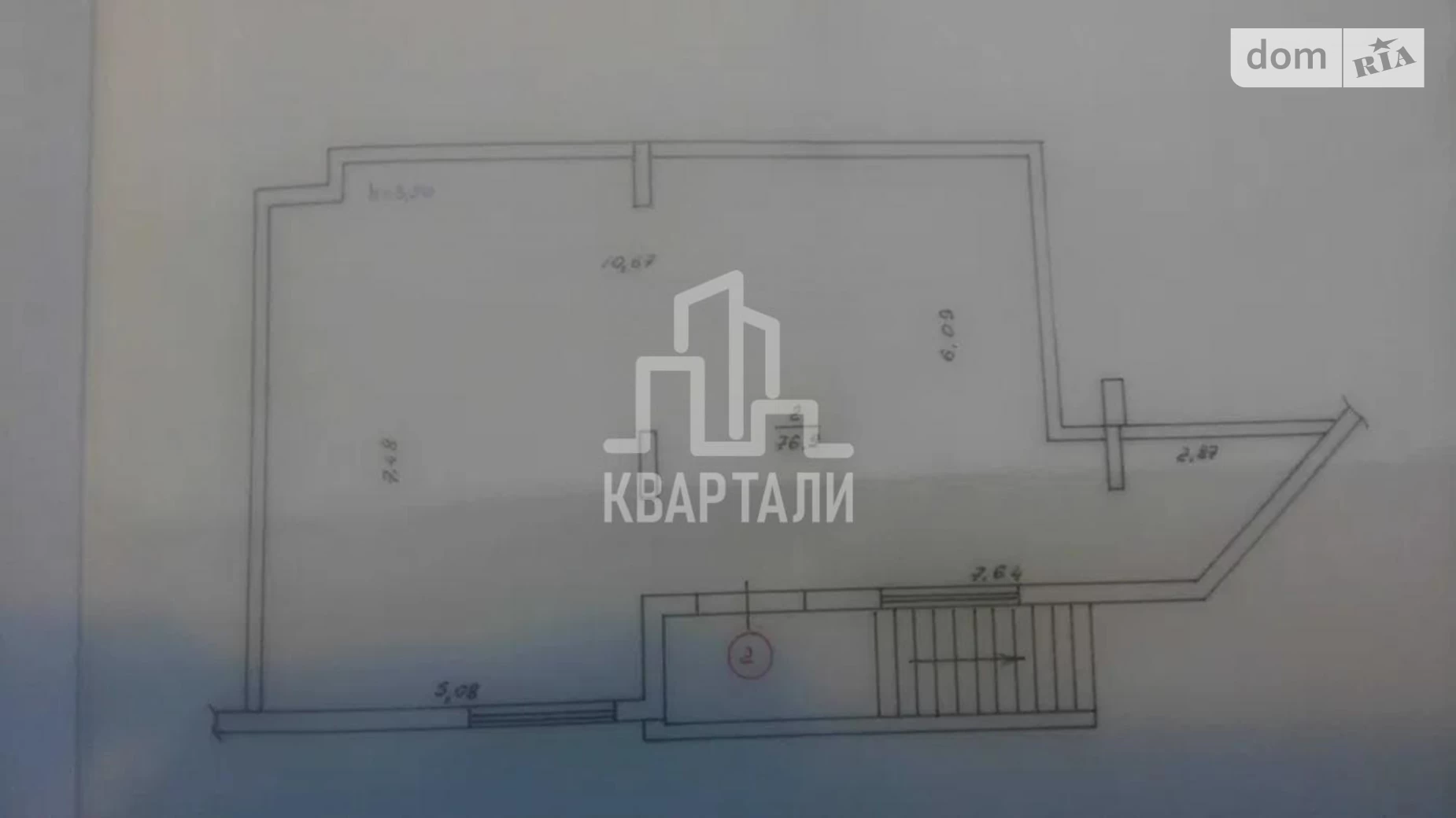 Продається приміщення вільного призначення 80 кв. м в 10-поверховій будівлі, цена: 50000 € - фото 2