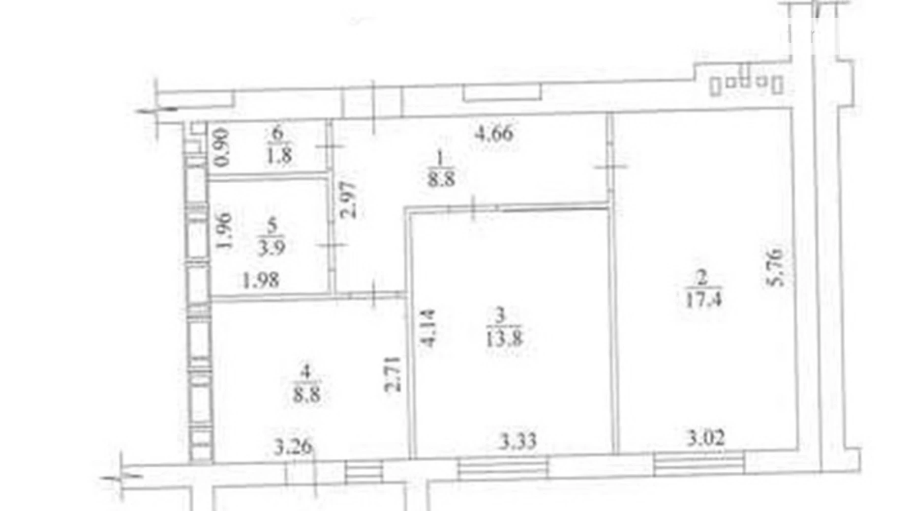 Продається 2-кімнатна квартира 56.5 кв. м у Харкові, вул. Миру, 7 - фото 2