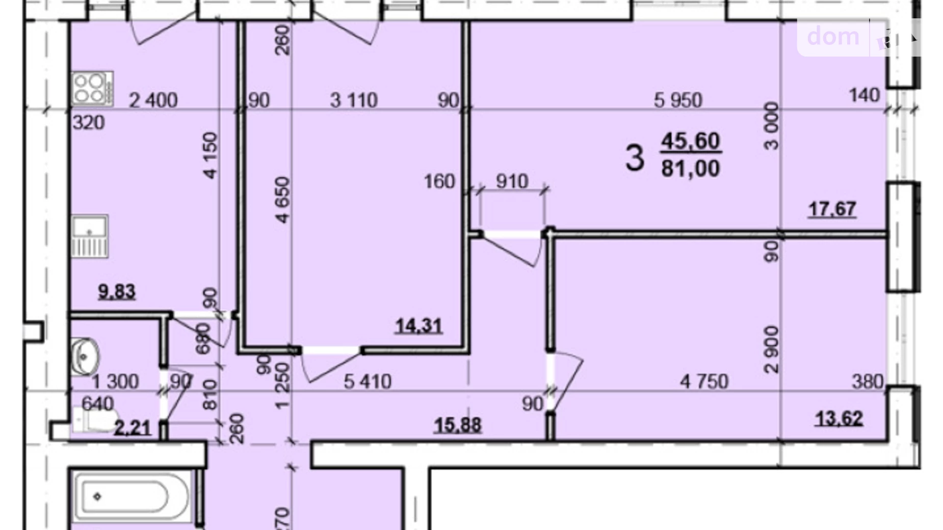 Продається 3-кімнатна квартира 83 кв. м у Харкові, цена: 43500 $ - фото 2