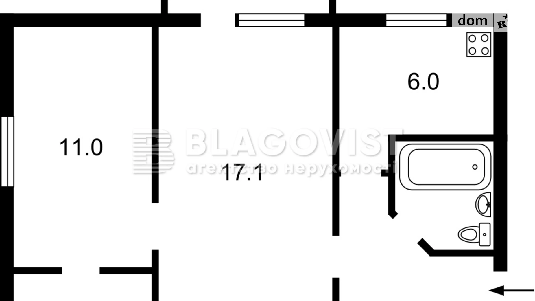 Продается 2-комнатная квартира 62 кв. м в Киеве, ул. Большая Васильковская, 51 - фото 3