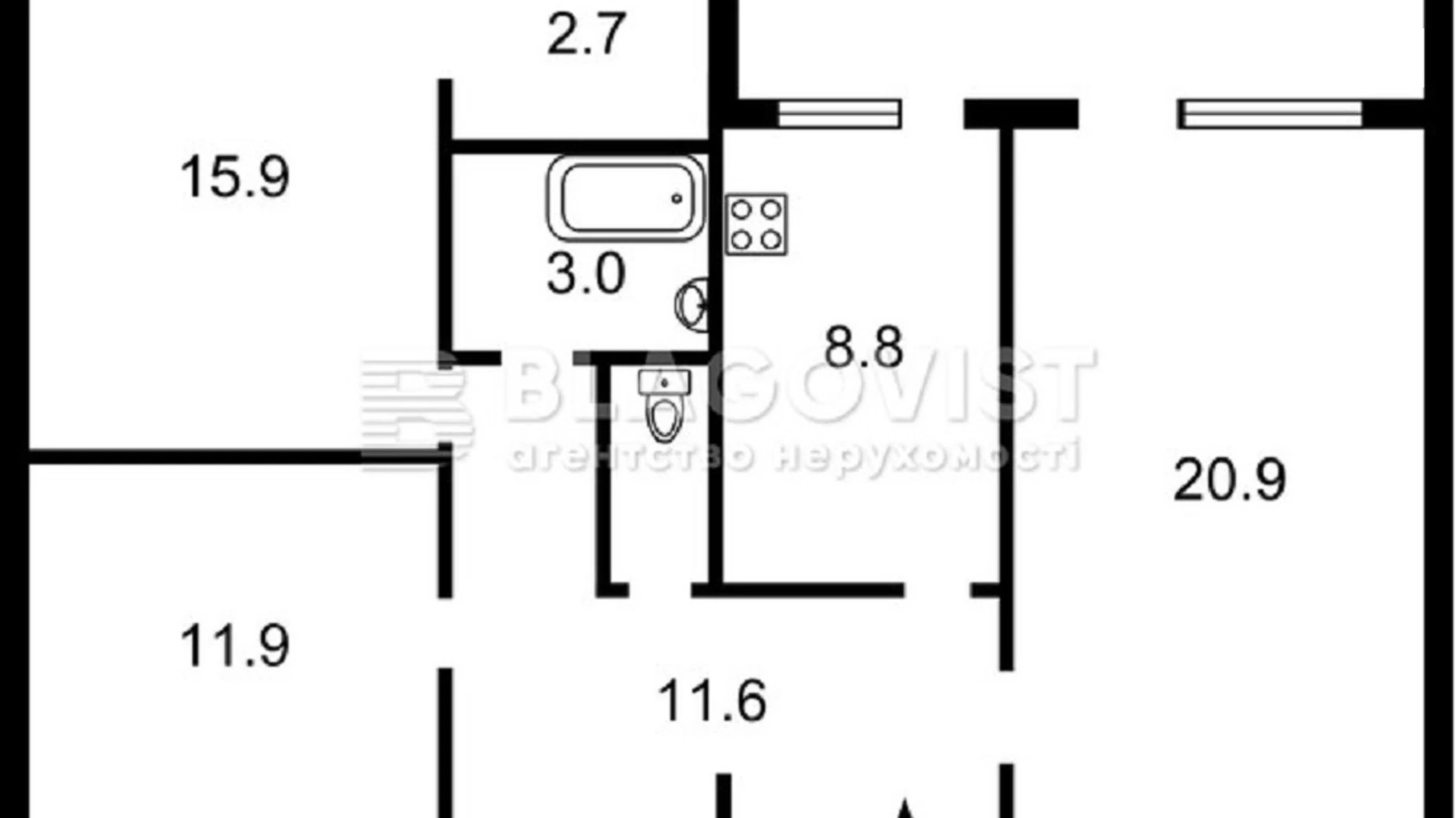 Продается 3-комнатная квартира 79.4 кв. м в Киеве, ул. Михаила Омельяновича-Павленко(Суворова), 13 - фото 5