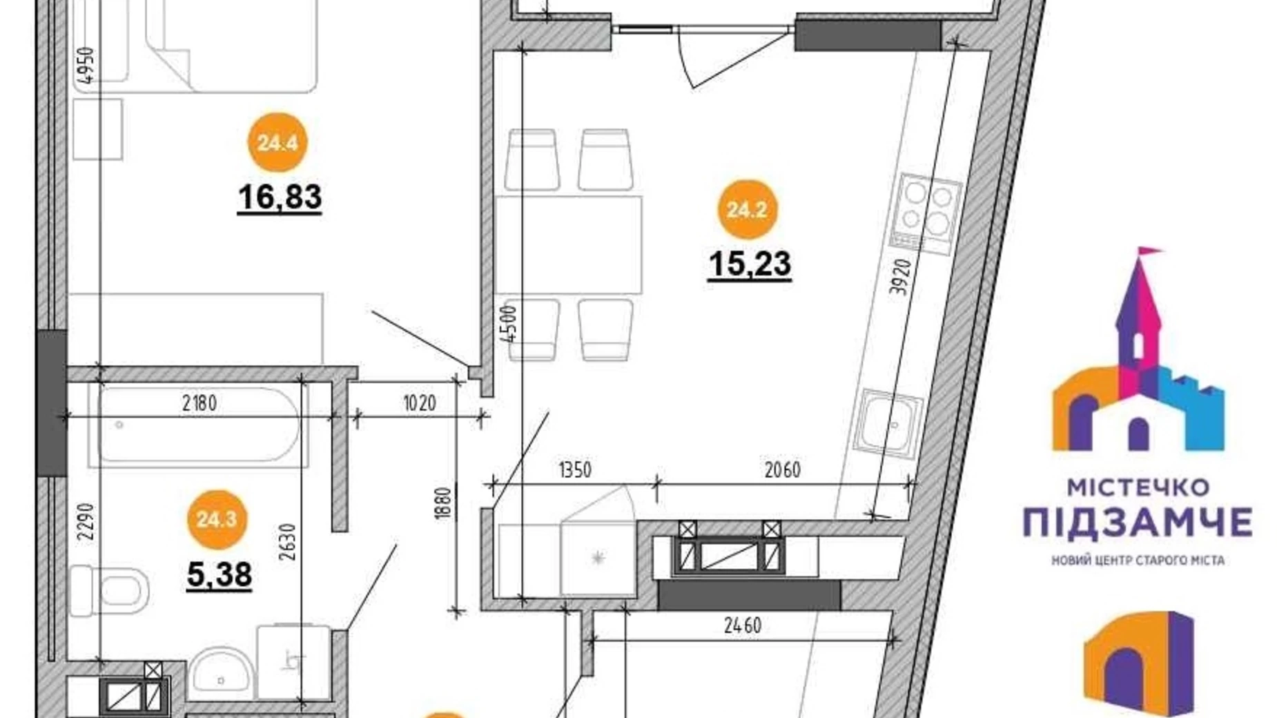Продається 1-кімнатна квартира 62 кв. м у Львові, вул. Хмельницького Богдана, 116 - фото 3