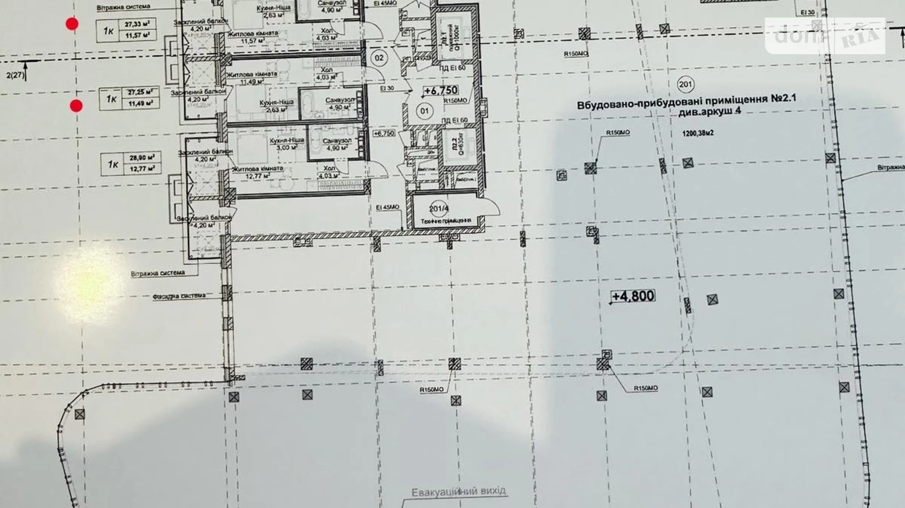 Продается 1-комнатная квартира 27.36 кв. м в Ужгороде, ул. Грушевского, 4А - фото 3