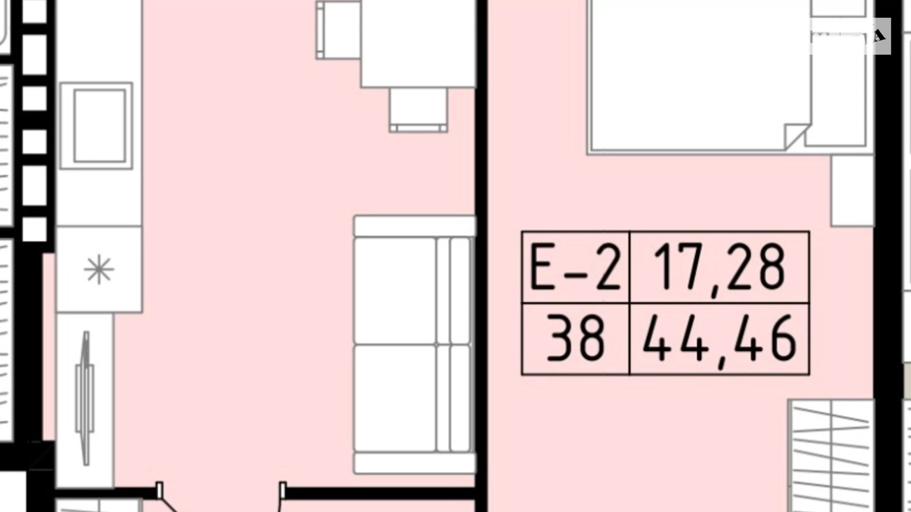 Продается 1-комнатная квартира 45.3 кв. м в Виннице, ул. Сергея Зулинского - фото 2