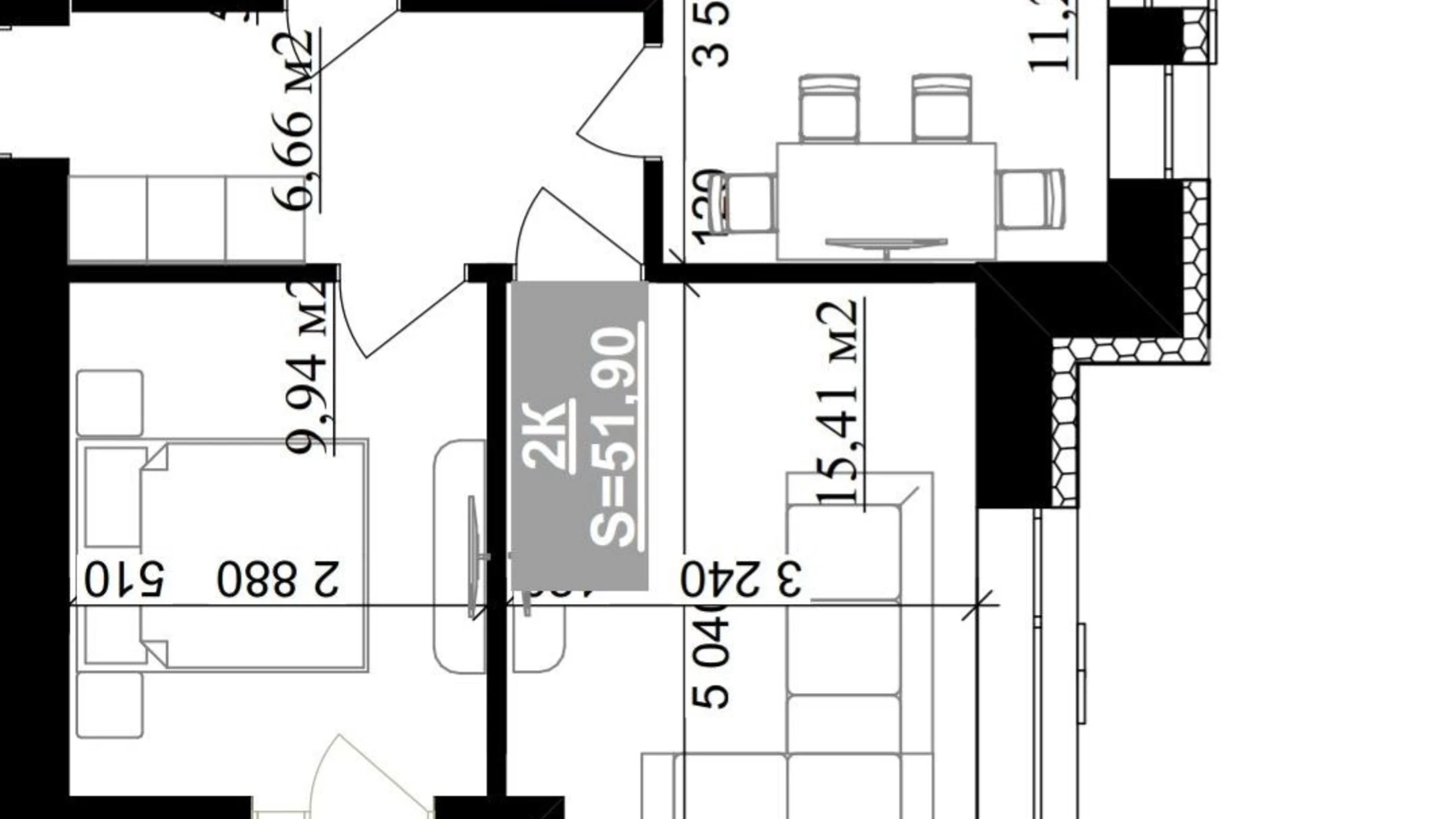 Продається 2-кімнатна квартира 51.9 кв. м у Івано-Франківську, вул. Приозерна - фото 2