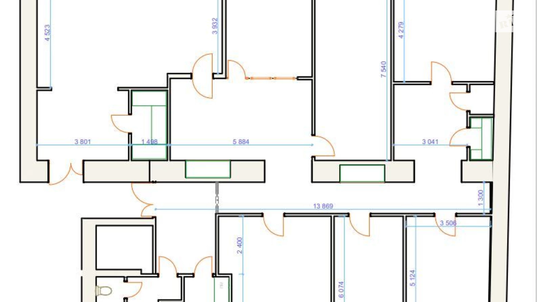 Сдается в аренду офис 308 кв. м в бизнес-центре, цена: 8800 $ - фото 5