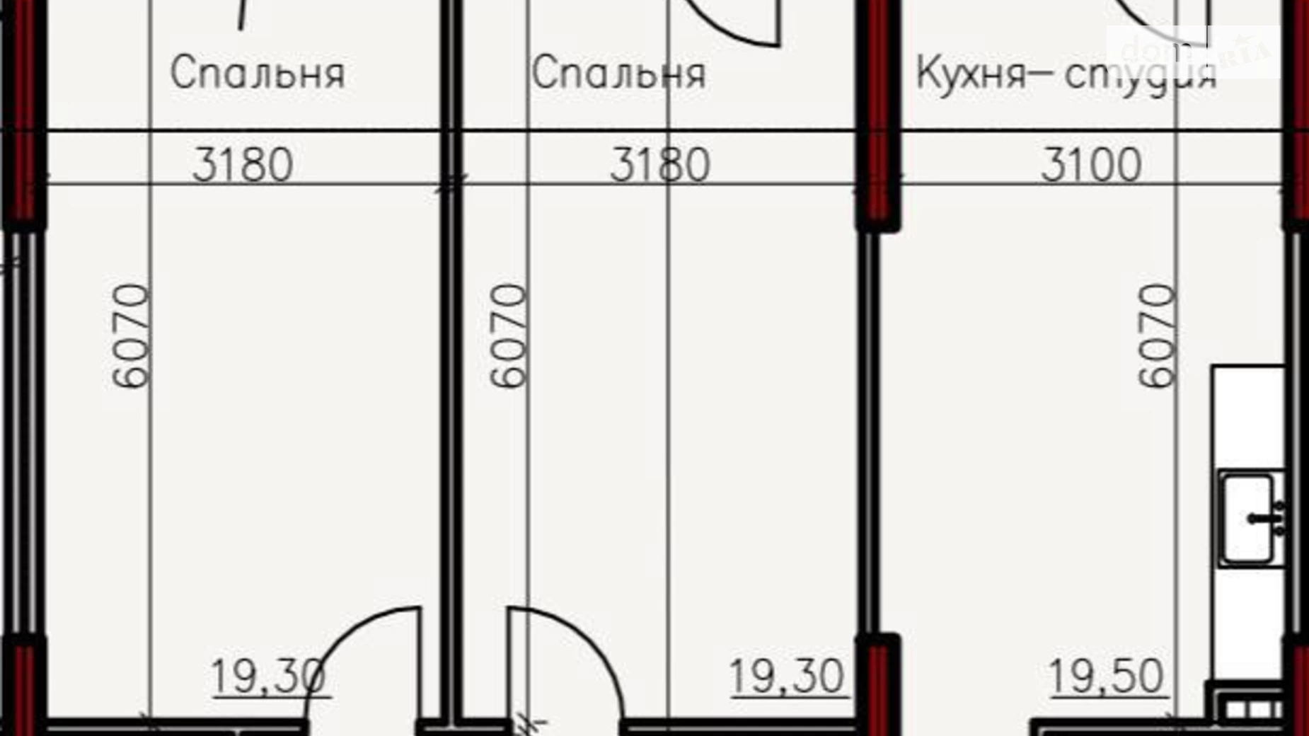 Продається 2-кімнатна квартира 78.7 кв. м у Одесі, вул. Дмитріївська(Дмитрія Донського), 59/1 - фото 2
